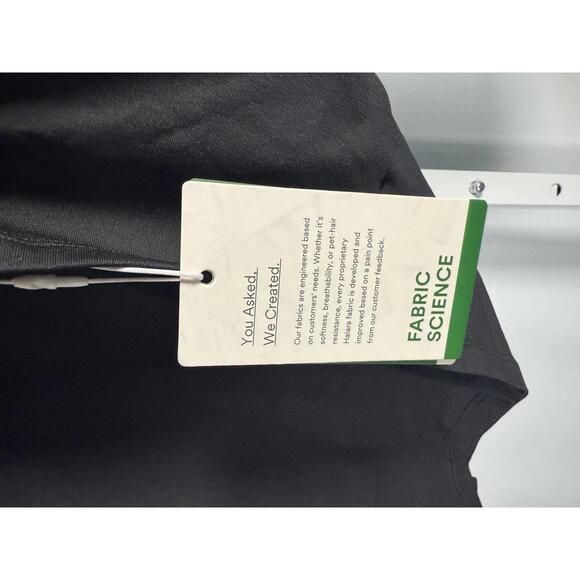 NWT Halara high neck long sleeved key hole back Black M - Picture 5 of 6